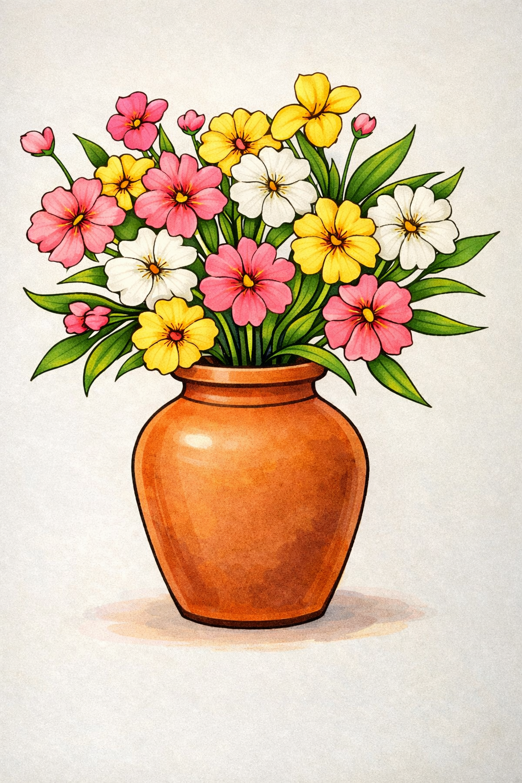 Flowers(Pre-Drawn) Paint Kit