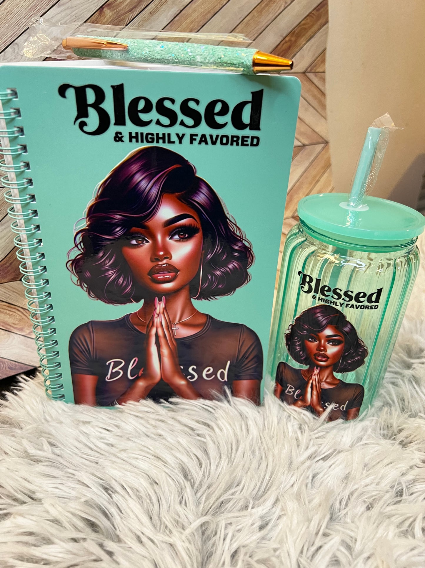 Blessed and Highly Favored Journal Set. PRE-ORDERED. Please allow 7-10 business days before delivered or shipped.
